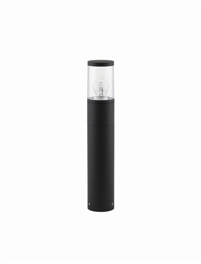 CETERA Black Aluminium & Acrylic LED E27 1x12 Watt 220-240 Volt IP54 Bulb Excluded D: 9 H: 50 cm