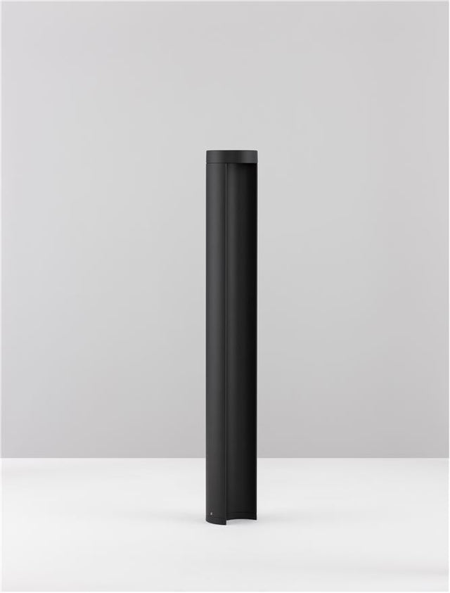 TIEN Black Aluminium & Clear Glass LED 8.5 Watt 470Lm 3000K 200-240 Volt Beam Angle 55º IP54 D: 9 H: 65 cm