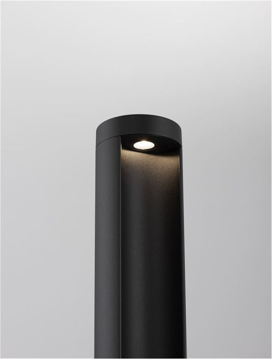 TIEN Black Aluminium & Clear Glass LED 8.5 Watt 470Lm 3000K 200-240 Volt Beam Angle 55º IP54 D: 9 H: 65 cm