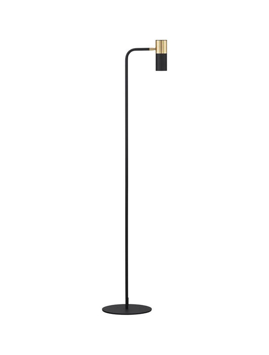 PONGO Sandy Black & Gold Aluminium LED GU10 1x10 Watt 220-240 Volt IP20 Bulb Excluded Cable Length: 180 cm L: 25 H: 135 cm