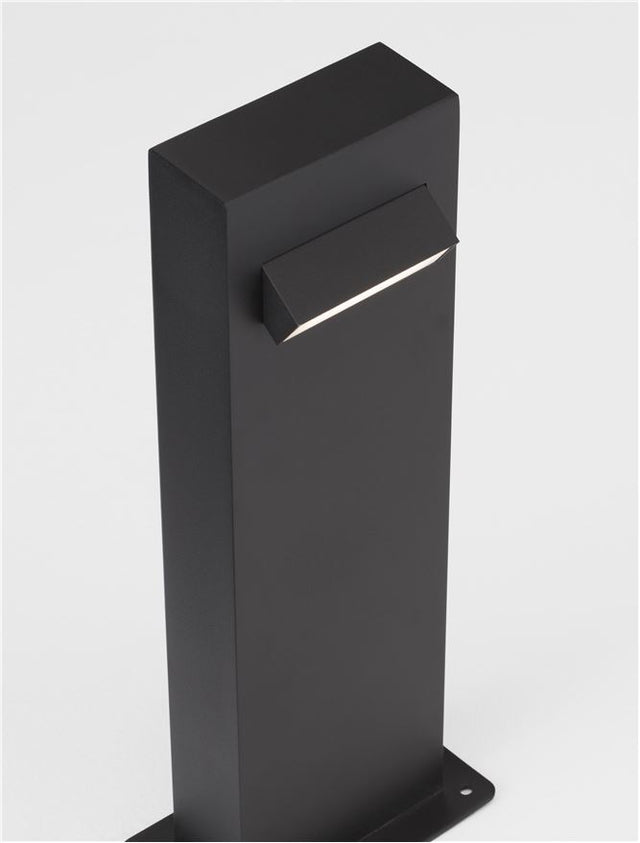 ZELDA Black AIuminium & Anti-Glare Acrylic Diffuser LED 6 Watt 335Lm 3000K 100-240V IP65 L: 12 W: 7.2 H: 40 cm