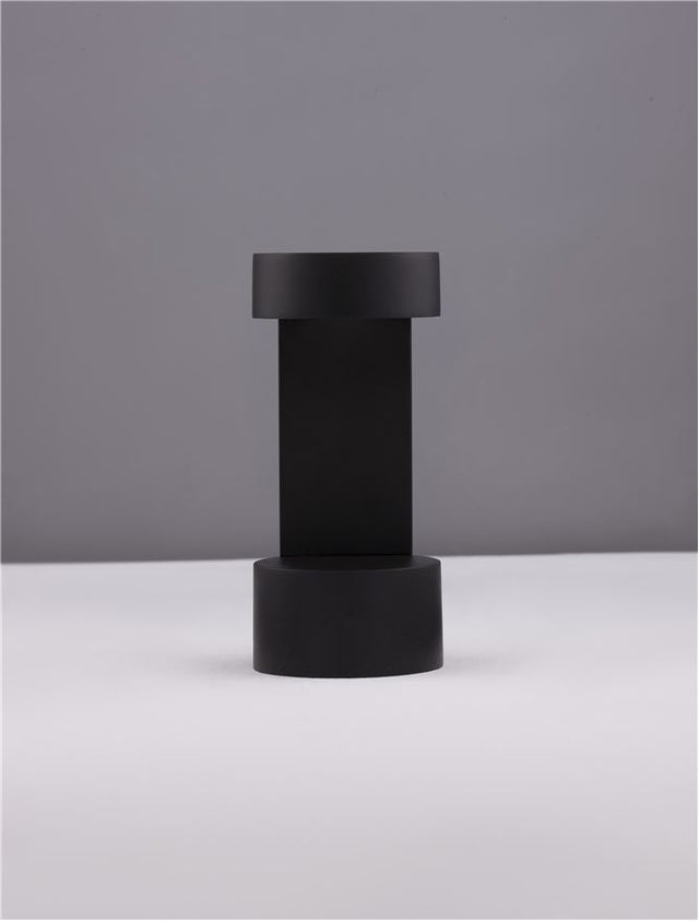 TALA Black Aluminium & Clear Glass LED 9 Watt 630Lm 3000K 100-240V Beam Angle 120º IP54 D: 9 H: 19.5 cm