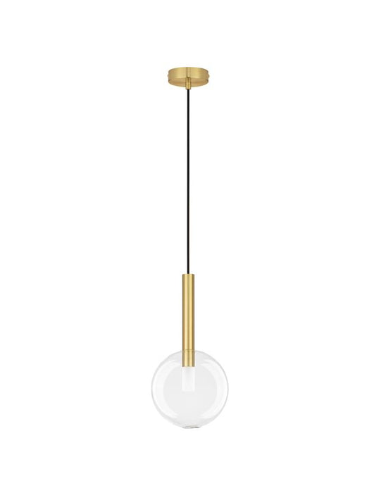 AMELIA Sandy Gold Metal & Clear Glass LED G9 1x5 Watt 230 Volt IP20 Bulb Excluded 19.5 D: 20 H: 191 cm Adjustable Height