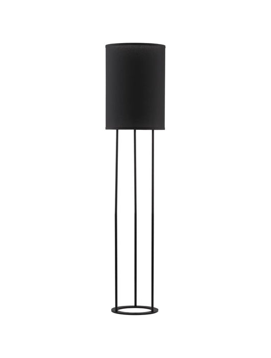 LEITH Black Fabric Shade & Black Aluminium LED E27 1x12 Watt 230 Volt IP20 Bulb Excluded Cable Length: 300 cm D: 30 H: 135 cm
