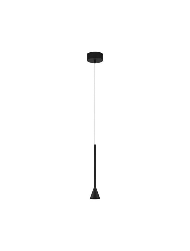 NET Triac Dimmable Black Aluminium LED 6 Watt 220-240 Volt 262Lm 3000K IP20 D: 6 H: 200 cm Adjustable Height