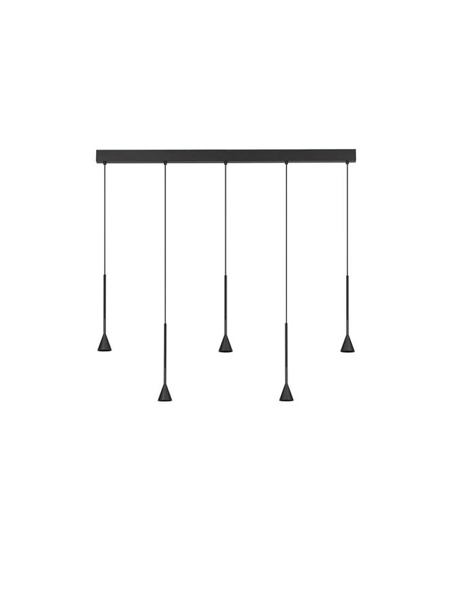 NET Triac Dimmable Black Aluminium LED 27 Watt 220-240 Volt 1301Lm 3000K IP20 L: 110 W: 3.5 H: 150 cm Adjustable Height