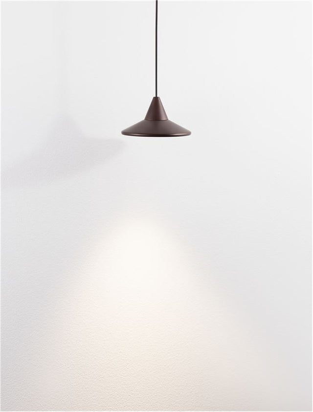 DRO Triac Dimmable Coffee Aluminium LED 6 Watt 220-240 Volt 355Lm 3000K IP20 D: 9.2 H: 150 cm Adjustable Height