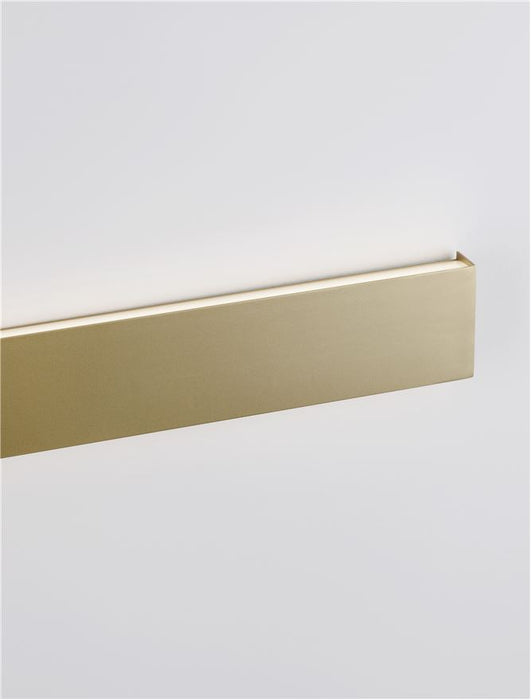 SELINE Gold Aluminium LED 20 Watt 230 Volt 1478Lm 3000K IP44 L: 60 W: 2.7 H: 7.5 cm