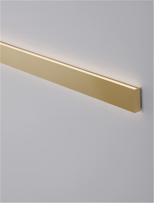 SELINE Gold Aluminium LED 36 Watt 230 Volt 2614Lm 3000K IP44 L: 90 W: 2.7 H: 7.5 cm
