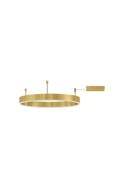 MOTIF Triac Dimmable Brass Gold Aluminium & Acrylic LED 46 Watt 230 Volt 3700Lm 3000K IP20 D: 60 W: 1.2 H: 18 cm