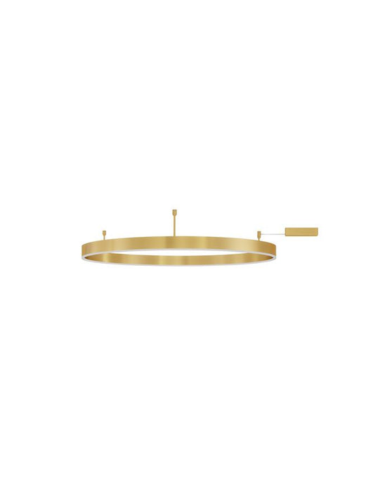 MOTIF Triac Dimmable Brass Gold Aluminium & Acrylic LED 60 Watt 230 Volt 4552Lm 3000K IP20 D: 100 W: 1.2 H: 18 cm