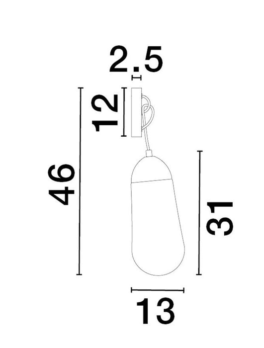 BLAKY Matt Black Metal & Opal Glass LED E14 1x5 Watt 230 Volt IP20 Bulb Excluded D: 13 W: 15.5 H: 46 cm Adjustable height