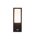 Avenue Outdoor Wall Light- Black Metal & White Polycarbonate