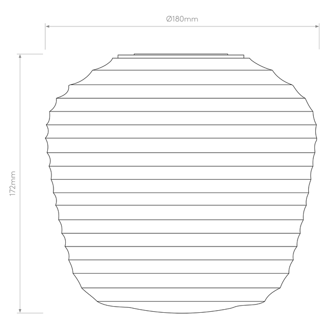 Nara Taper Ribbed Glass