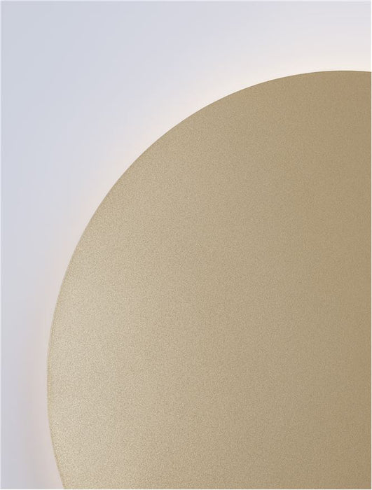 CYRCLE Matt Gold Aluminiun & Acrylic LED 22.5 Watt 230 Volt 2300Lm 3000K IP20 D: 30 W: 3.2 H: 30 cm