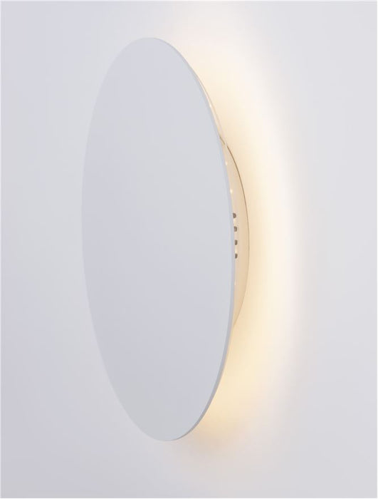 CYRCLE Sandy White Aluminiun & Acrylic LED 12 Watt 230 Volt 1300Lm 3000K IP20 D: 22 W: 3.2 H: 22 cm