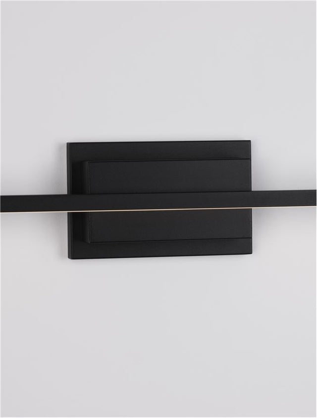 AZURE Sandy Black Aluminiun & Acrylic LED 28.5 Watt 230 Volt 1750Lm 3000K IP20 L: 120.5 W: 6.9 H: 11.8 cm