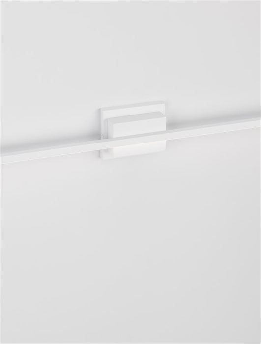 AZURE Sandy White Aluminiun & Acrylic LED 21 Watt 230 Volt 1200Lm 3000K IP20 L: 90.5 W: 6.9 H: 11.8 cm