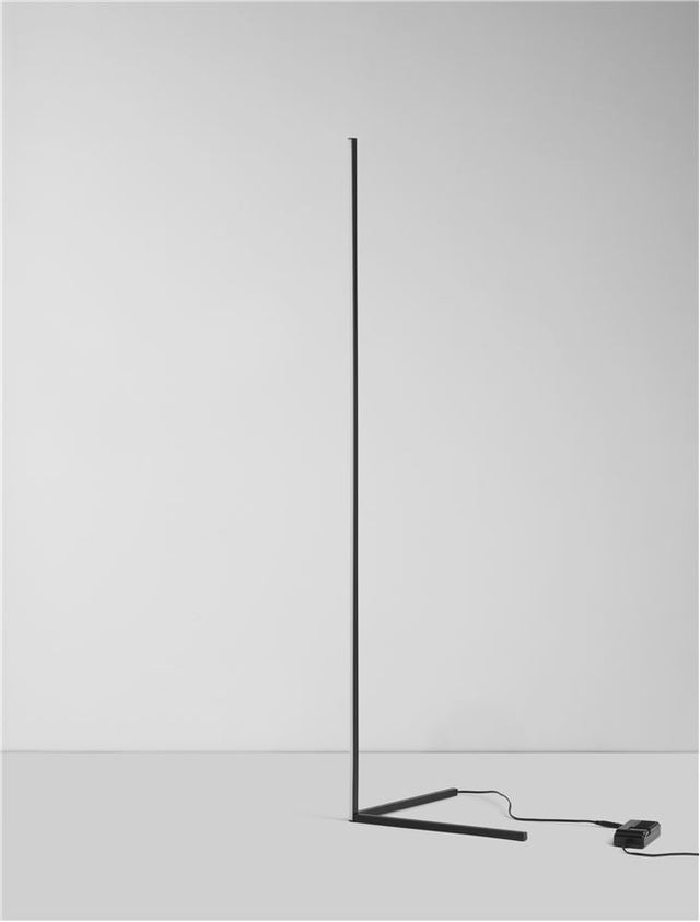 V-LINE Dimmable Sandy Black Aluminium & Acrylic LED 18 Watt 230 Volt 1700Lm 3000K IP20 L: 58.5 W: 39.8 H: 140.5 cm