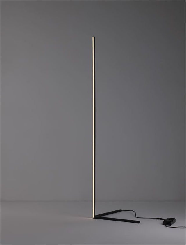 V-LINE Dimmable Sandy Black Aluminium & Acrylic LED 18 Watt 230 Volt 1700Lm 3000K IP20 L: 58.5 W: 39.8 H: 140.5 cm