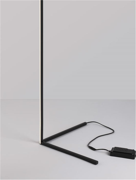 V-LINE Dimmable Sandy Black Aluminium & Acrylic LED 18 Watt 230 Volt 1700Lm 3000K IP20 L: 58.5 W: 39.8 H: 140.5 cm