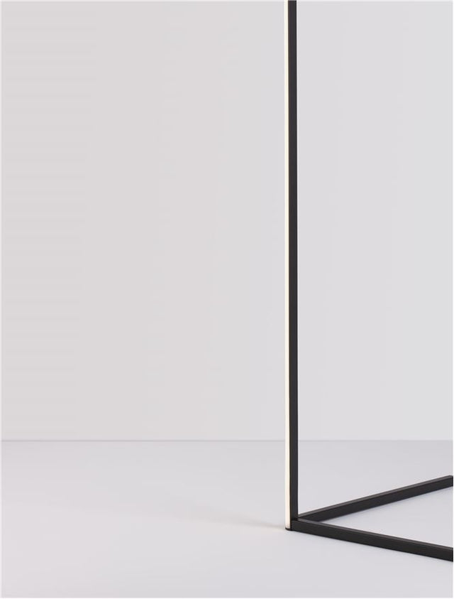 V-LINE Dimmable Sandy Black Aluminium & Acrylic LED 18 Watt 230 Volt 1700Lm 3000K IP20 L: 58.5 W: 39.8 H: 140.5 cm