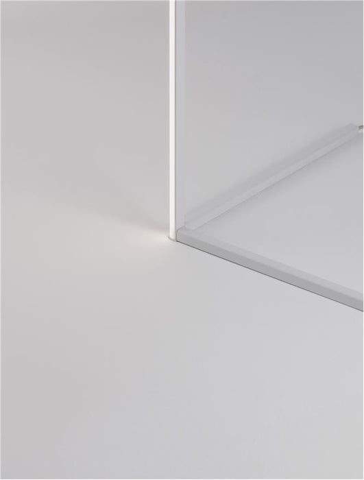 V-LINE Dimmable Sandy White Aluminium & Acrylic LED 18 Watt 230 Volt 1700Lm 3000K IP20 L: 58.5 W: 39.8 H: 140.5 cm