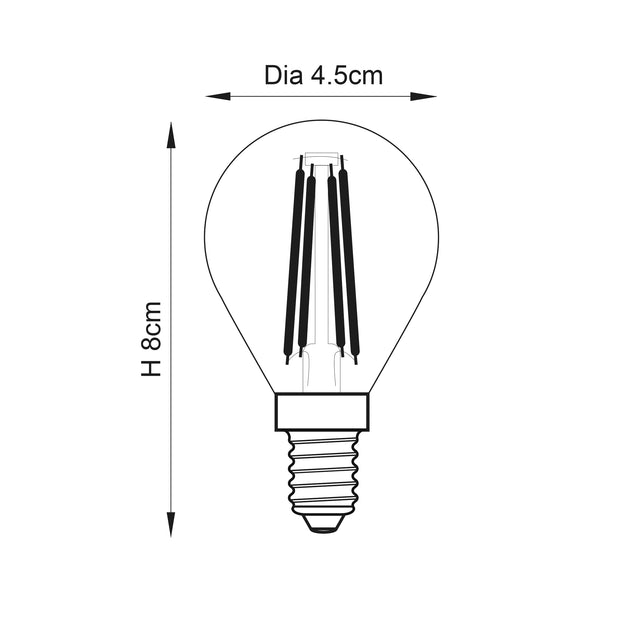 E14 LED filament golf