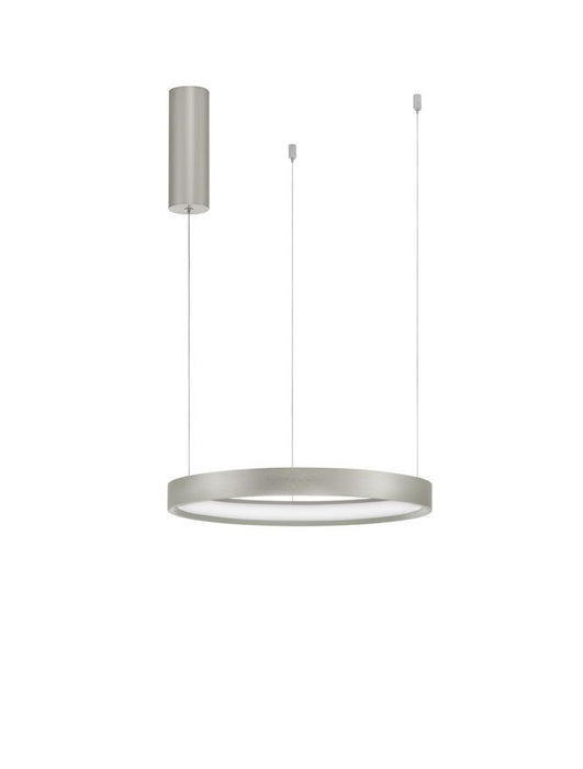 PERRINE Triac Dimmable Bruched Champagne Silver Aluminium & Acrylic LED 22 Watt 230 Volt 1540Lm 3000K IP20 D: 40 H: 150 cm Adjustable Height