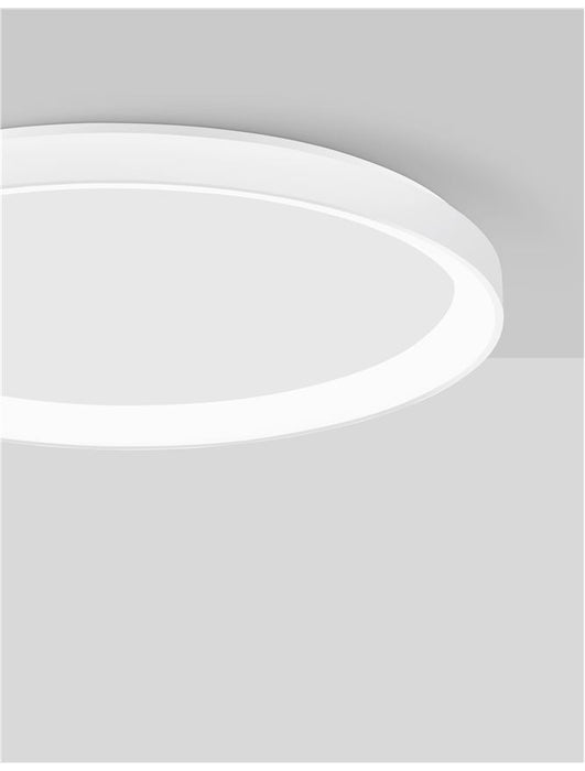 PERTINO 2700K Triac Dimmable Sandy White Aluminium & Acrylic LED 50 Watt 230 Volt 3134Lm IP20 D: 58 H: 6 cm