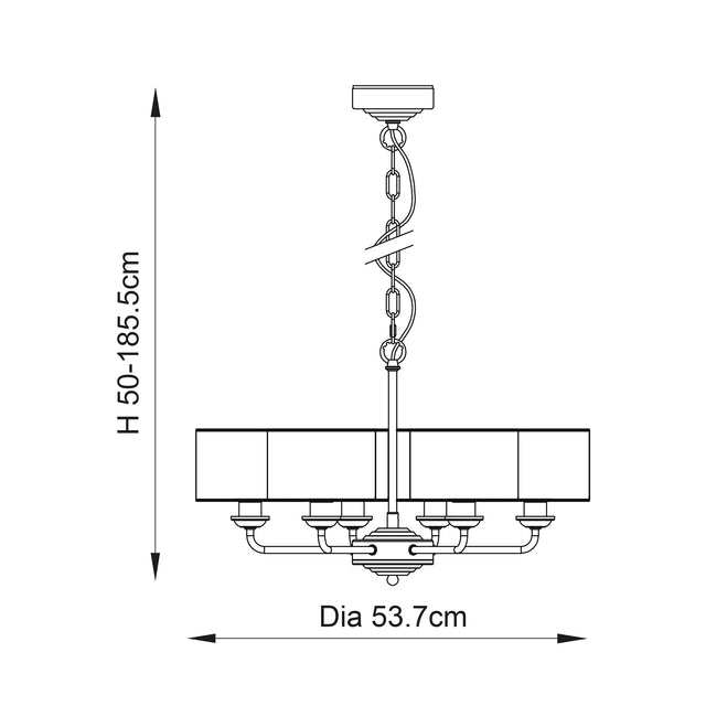 Highclere 6lt pendant