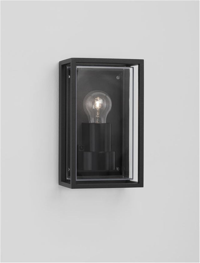 REGINA Anthracite Die-Casting Aluminium Clear & Frost Acrylic LED E27 1x12 Watt 220-240 Volt Bulb Excluded IP65 L: 13.8 W: 10 H: 23.8 cm