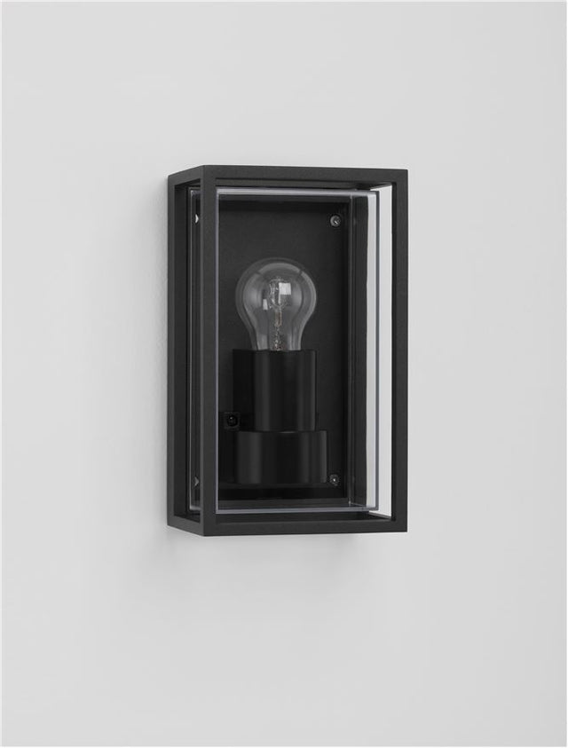 REGINA Anthracite Die-Casting Aluminium Clear & Frost Acrylic LED E27 1x12 Watt 220-240 Volt Bulb Excluded IP65 L: 13.8 W: 10 H: 23.8 cm
