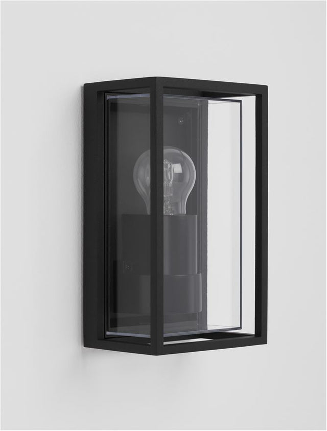 REGINA Anthracite Die-Casting Aluminium Clear & Frost Acrylic LED E27 1x12 Watt 220-240 Volt Bulb Excluded IP65 L: 13.8 W: 10 H: 23.8 cm