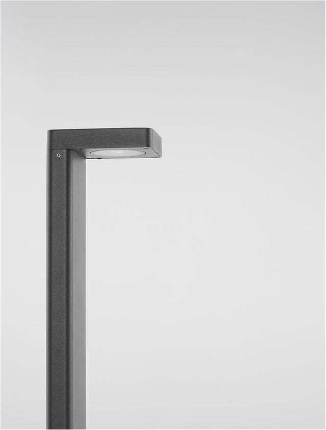 POET Anthracite Die-Casting Aluminium & Clear Glass LED 8 Watt 560Lm 3000K 220-240V Beam Angle 94º IP65 L: 13.5 W: 10 H: 65 cm