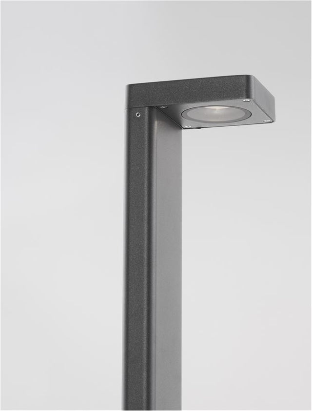POET Anthracite Die-Casting Aluminium & Clear Glass LED 8 Watt 560Lm 3000K 220-240V Beam Angle 94º IP65 L: 13.5 W: 10 H: 65 cm