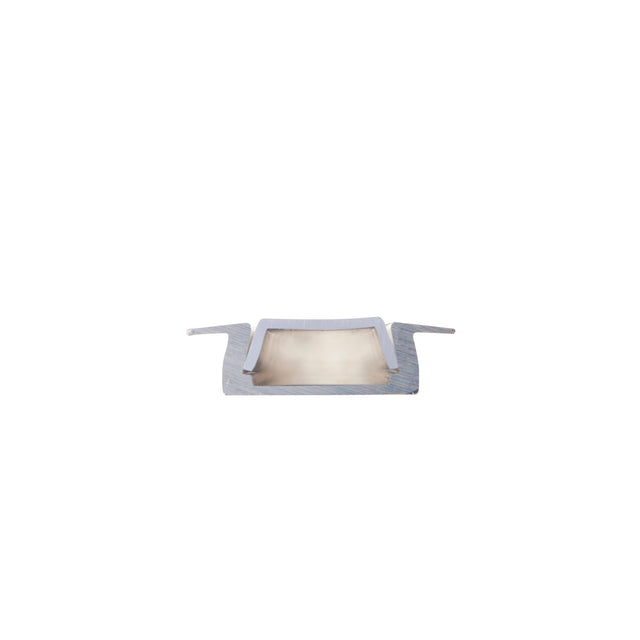 RigelSLIM Recessed 2m Aluminium Profile/Extrusion Silver