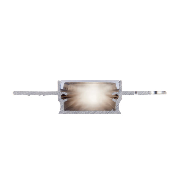 Rigel Plaster-in Wide 2m Aluminium Profile/Extrusion Silver