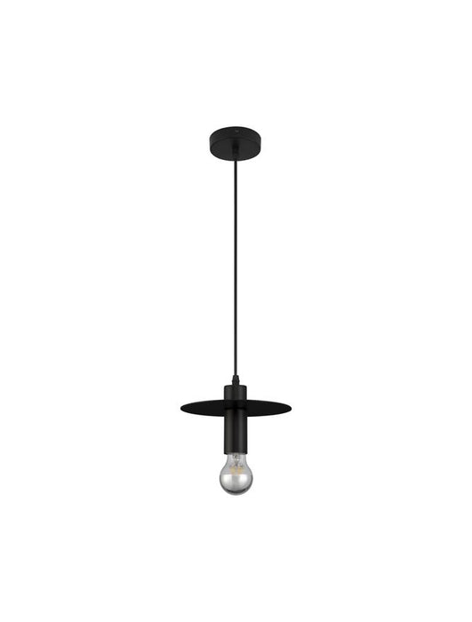 ROYAL Black Metal LED E27 1x12 Watt 230 Volt IP20 Bulb Excluded D: 20 H 1: 14.5 H 2: 180 cm Adjustable height