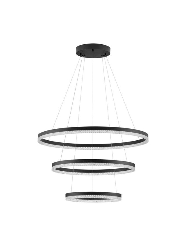 ADRIA Triac Dimmable Sandy Black Aluminium LED 97 Watt 220 Volt 9452Lm 3000K IP20 D: 80 H: 300 cm Adjustable Height