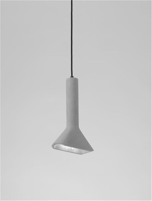 DYLAN Gray Cement LED E14 1x5 Watt 230 Volt IP20 Bulb Excluded D: 19.5 H: 150 cm Adjustable Height