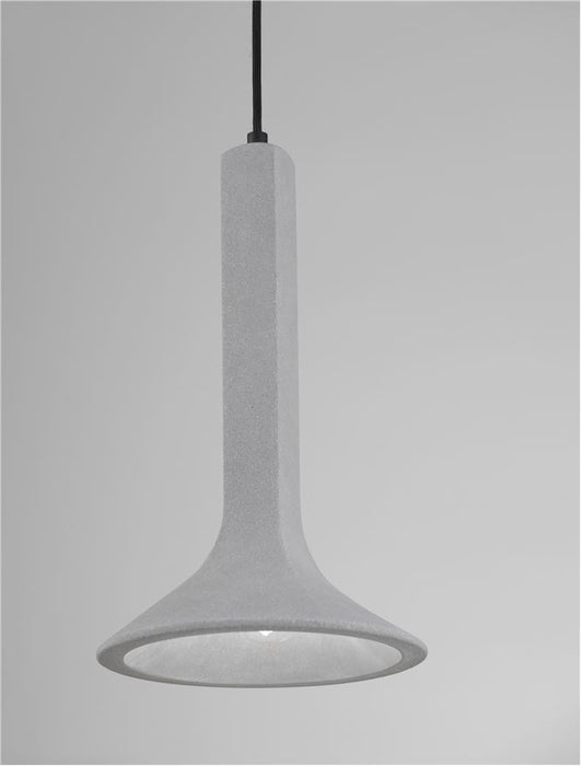 DYLAN Gray Cement LED E14 1x5 Watt 230 Volt IP20 Bulb Excluded D: 22.3 H: 150 cm Adjustable Height