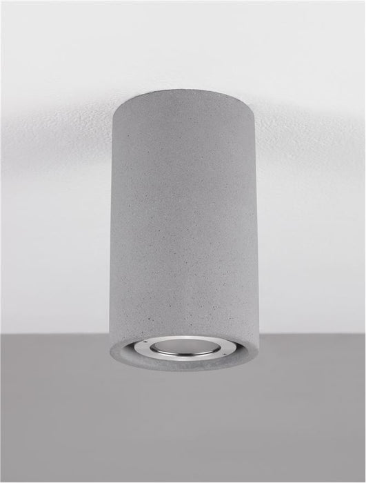 EMILE Gray Cement Glass Diffuser LED 5 Watt 200Lm 3000K 120-230V IP65 D: 9 H: 11.2 cm