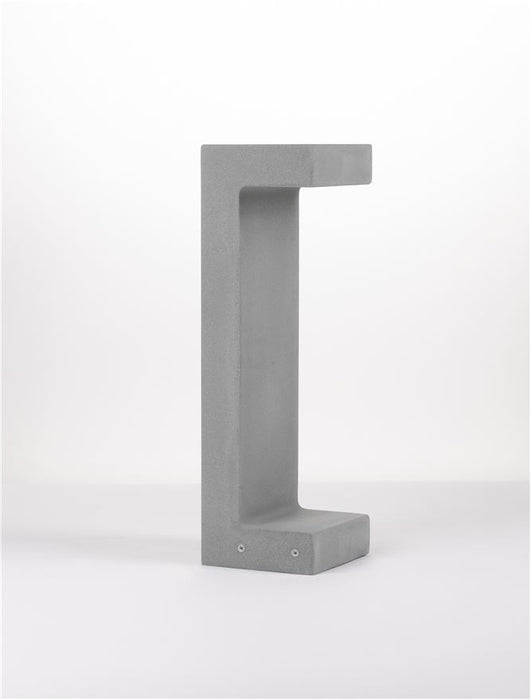 ARAN Gray Cement Glass Diffuser LED 8 Watt 380Lm 3000K 120-230V IP65 L: 16 W: 15 H: 50 cm