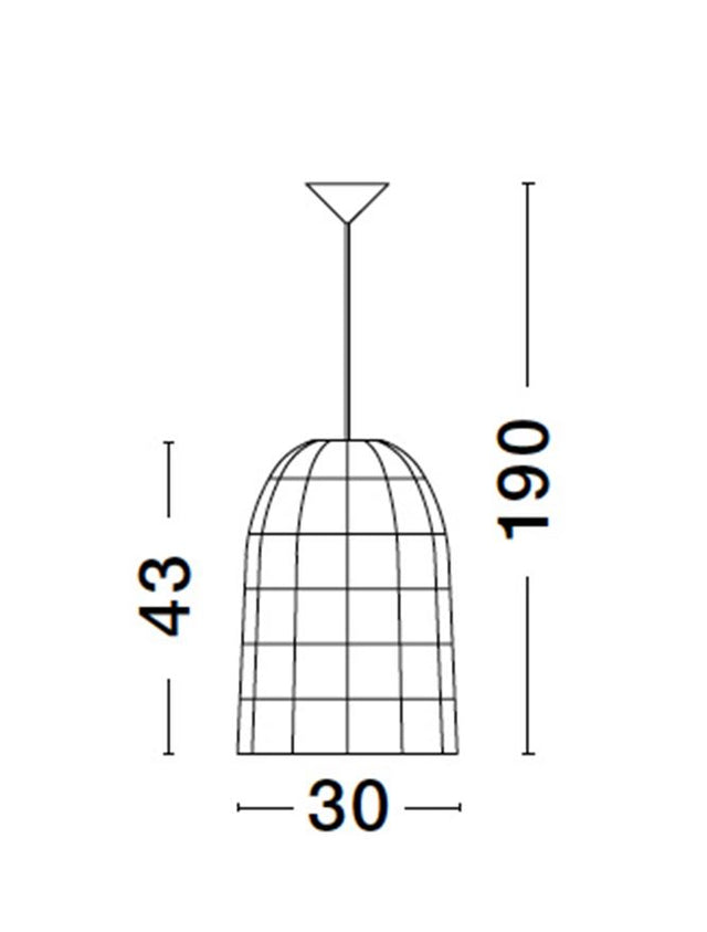AURORA Natural Rattan Black Fabric Wire & Base LED E27 1x12 Watt 230 Volt IP20 Bulb Excluded D: 30 H1: 43 H2: 190 cm Adjustable height