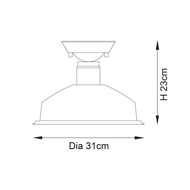 Darton Semi flush