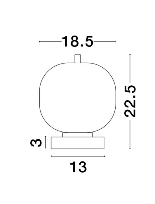 LATO Black Metal & Opal Glass LED E14 1x5 Watt 230 Volt IP20 Bulb Excluded Cable Length: 160 cm D: 18.5 H: 22.5 cm