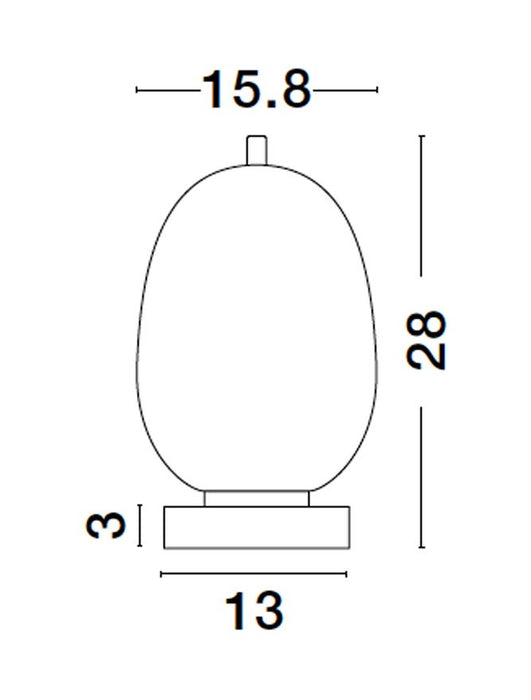 LATO Black Metal & Opal Glass LED E14 1x5 Watt 230 Volt IP20 Bulb Excluded Cable Length: 160 cm D: 15.8 H: 28 cm