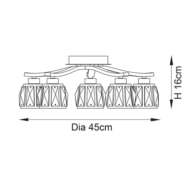 Ria 5lt semi flush