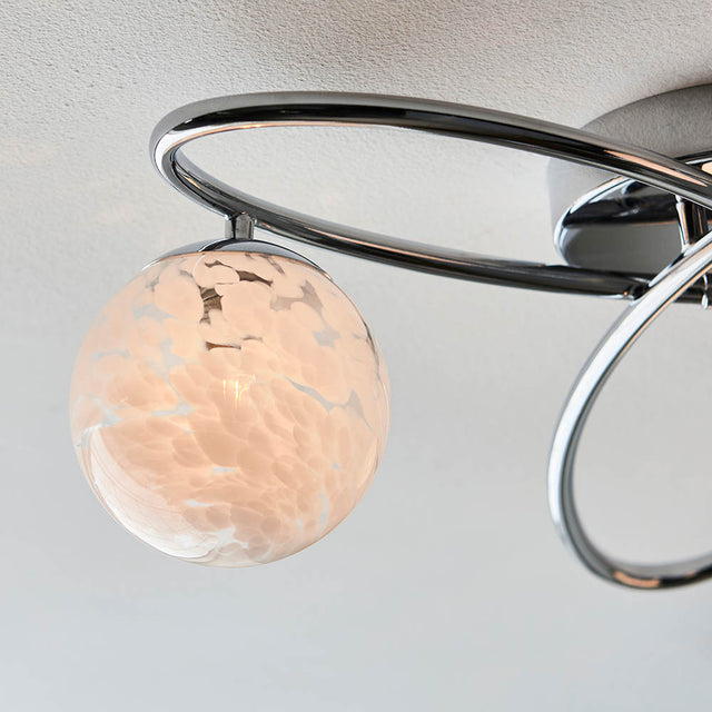 Maye 3 Light Semi Flush